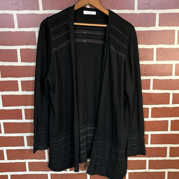 Marks And Spencer Per Una Long Open Cardigan Decorative Detail US Size 16 UK 20 - Picture 1 of 7